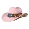New cowboy hat for men and women, western cowboy hat, personalized retro patch jazz hat