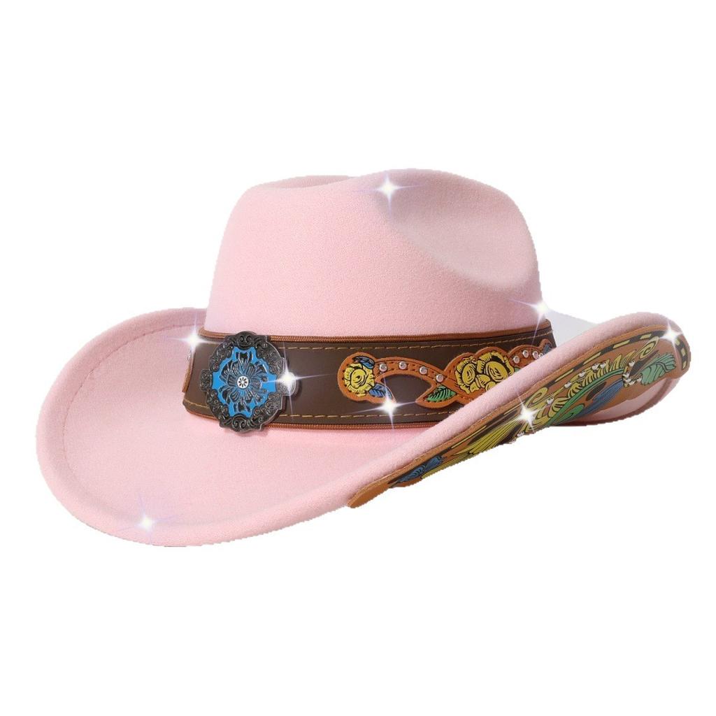 New cowboy hat for men and women, western cowboy hat, personalized retro patch jazz hat