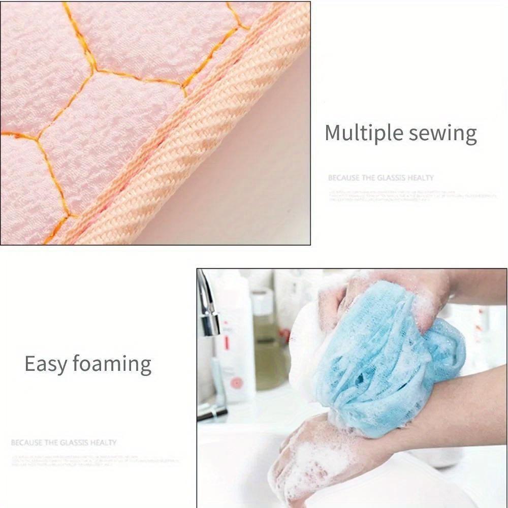 3pcs/set Body Scrubber Back Massage Exfoliating Sponge Bathroom Bath Brush Scrub Shower Brush Body Wash Scrub Bath Supplies