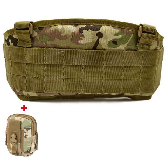 Army Military Tactical Molle Belt Special 1000D Nylon Paintball Battle Convenient Combat Girdle H-shaped Adjustable Soft Padded