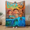 1 pezzo, Coperta Decorativa per la Casa Ispirata al Poster del Film Luca 3 Perfetta per Divano, Letto, Viaggio, Campeggio, Auto