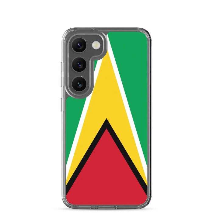 Coque Téléphone - Samsung - Galaxy S20 Plus - Drapeau Guyana - Souple - Multicolore