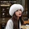 Warmer Damen-Fleece-Eimerhut, Koreanischer Stil Mongolischer Plüsch-Rundhut für Herbst Winter