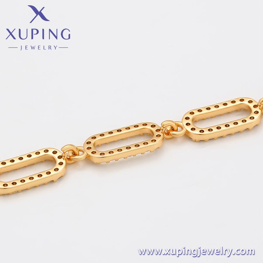 Armband-628 Xuping Schmuck Mode und Zart Neues Diamant-Set 18K Gold Vielseitig INS Stil Temperament Armband