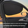 Car Side Window Curtain Universal Foldable Auto Sun Shade Cover Front Rear Side Window Shield Private Anti Sun UV