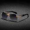 New Steampunk Style Frameless Sunglasses Men'S Quality Box Sunglasses Men'S Sunglasses9070