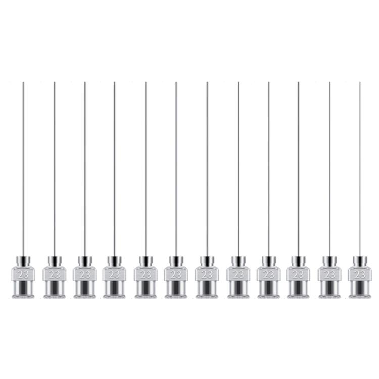Pack of 12 Long Lastingly Stainless Steel Needle 50mm for Accurate Adhesive Dispensing with Enhancing Flows In DIY Projects