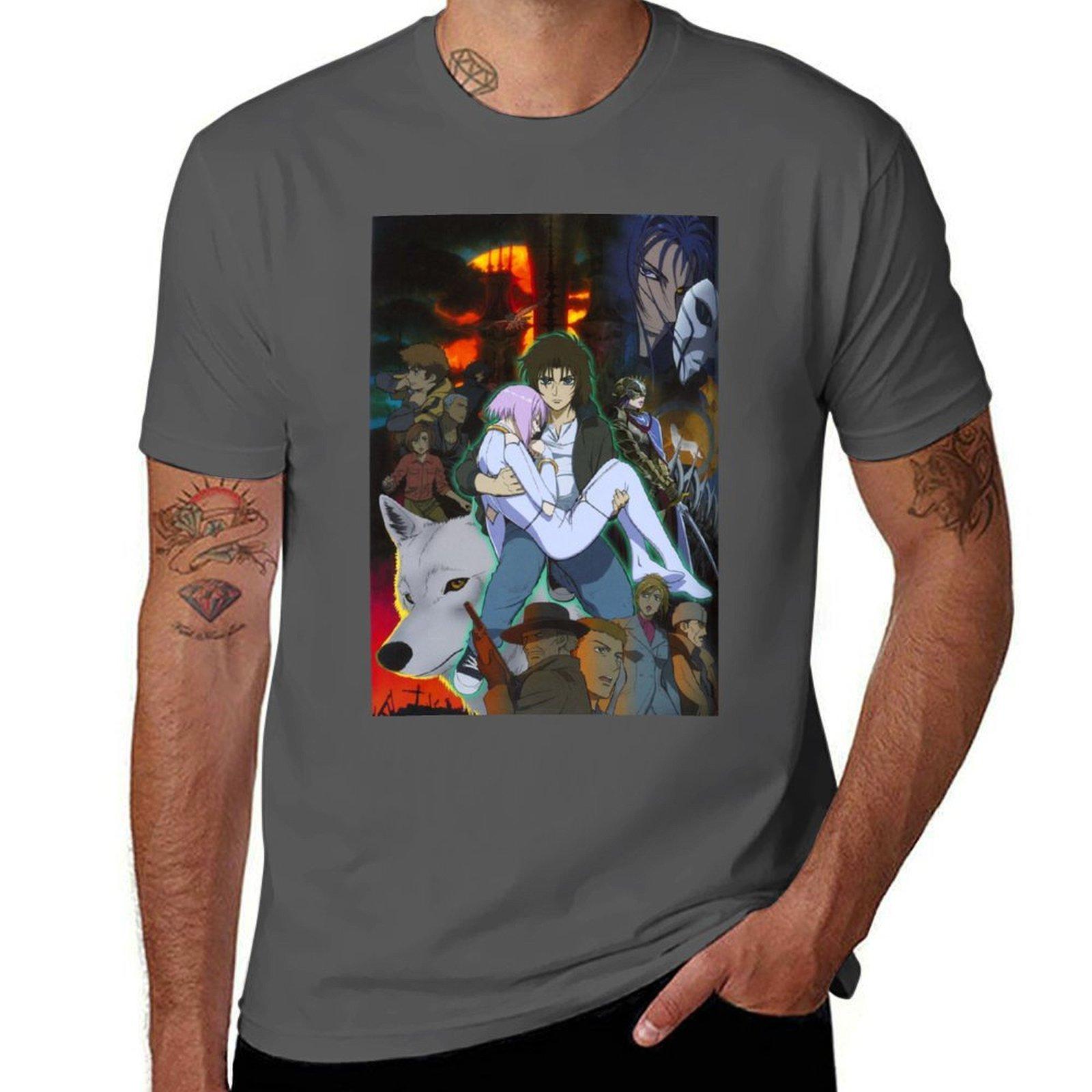 

Wolfs Rain TShirt Casual Pattern Print Tee Shirt 4XL