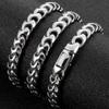 9MM Wide Curb Chain Man Necklace Polished Stainless Steel 50/60/70CM Long Men's Keel Chains Necklaces Choker Wholesale Items