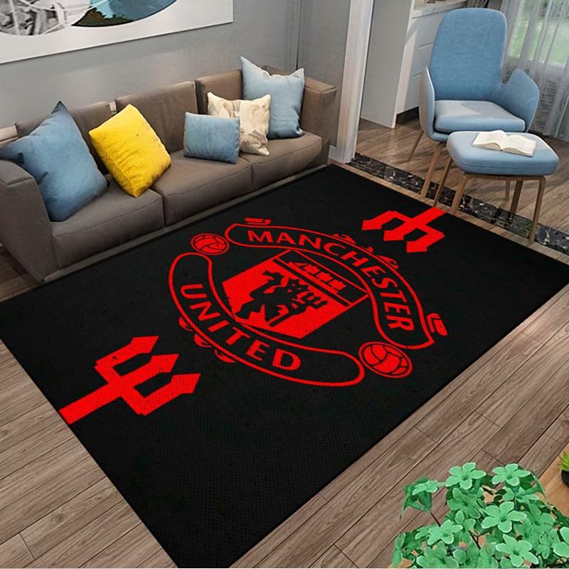 Manchester United Designed floor mat, suitable as a non-slip mat for the living room or bedroom sofa