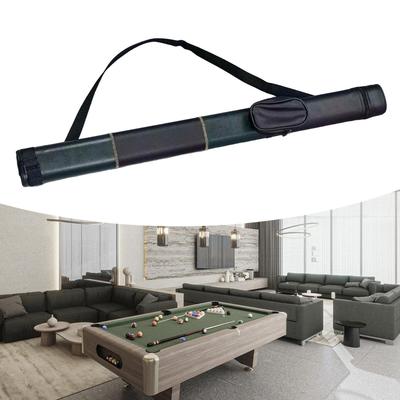 Pool Cue Case Adjustable Shoulder Strap Portable Container Carrying Bag Billiard Cue Sticks Case for Women Men 1/2 Snooker Club