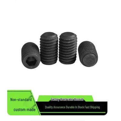 GB77 Grade 8.8 Flat End Hex Socket Set Screws M4-M24 DIN913 Grub Screw Flat Head.