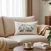 Cute Not Today French Bulldog Throw Pillow Covers 12x20 inch, Funny Pug Dog Pillowcases Home Decor for Bed Couch Sofa Therapy Office Living Room,