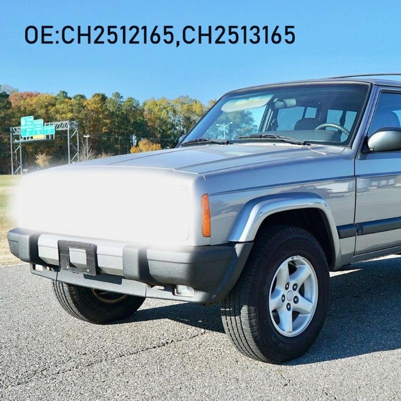 1 Pair Headlight Frame Trim for 1997-2001 CH2512165 CH2513165 Replacement Head Lamp Bezel Trim Auto Accessories