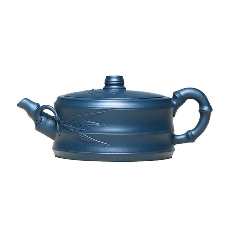 

250ml Yixing Purple Clay Tea Pots Handmade Bamboo Joint Teapot Raw Ore Azure Mud Teaware Tie Guanyin Tea Ceremony Gifts