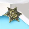 Six Point Star Brooch Metal Construction Easy Clip On Designs Accessories For Weddings Corporate Event