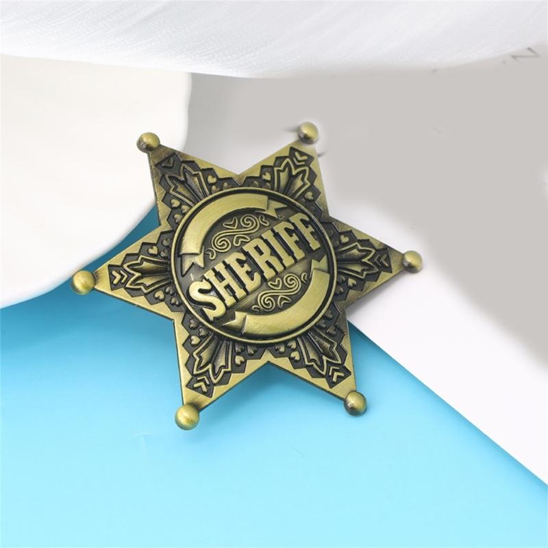 Six Point Star Brooch Metal Construction Easy Clip On Designs Accessories For Weddings Corporate Event