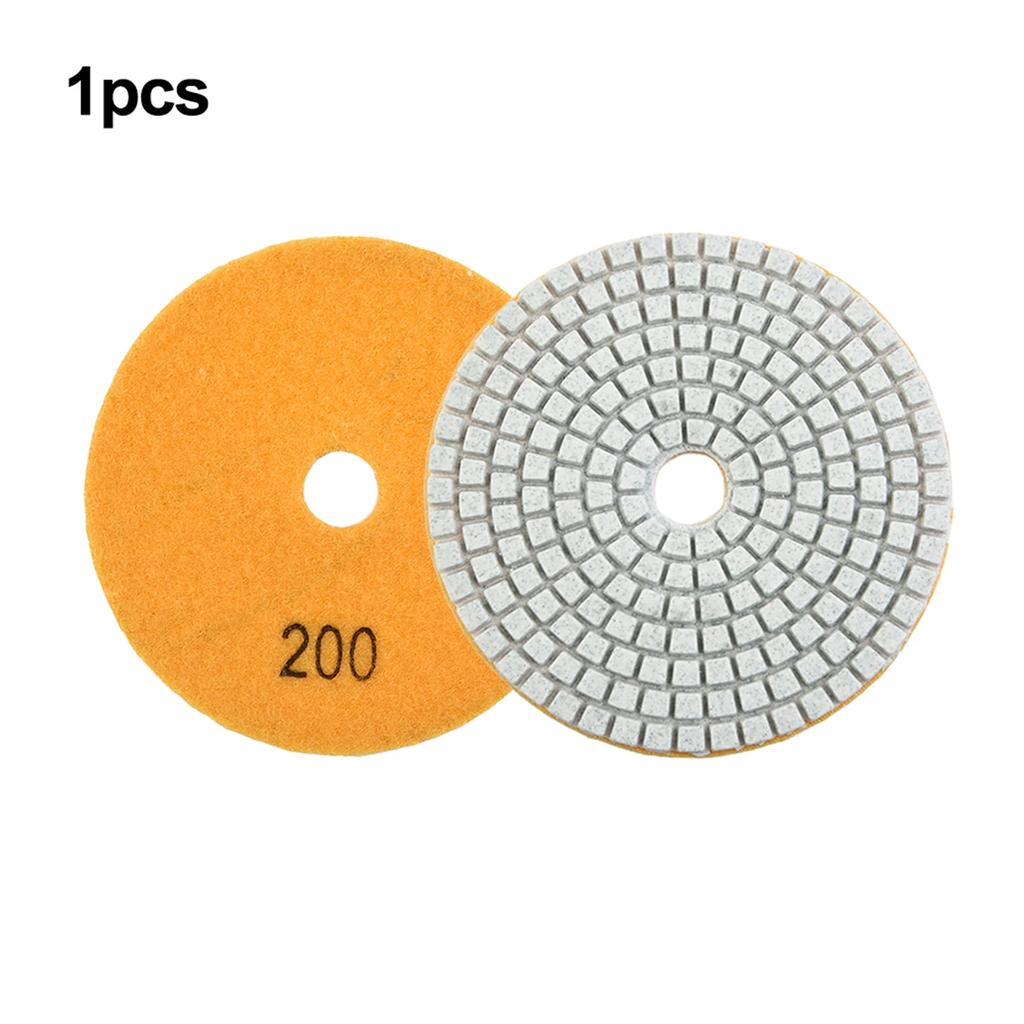 4In 30-10000 Körnung Diamant Polierpads Nass/Trocken Granit Stein Beton Marmor Schleifscheiben 100mm Klettverschluss