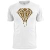 Mens Dripping Diamond Leopard Print T Shirt