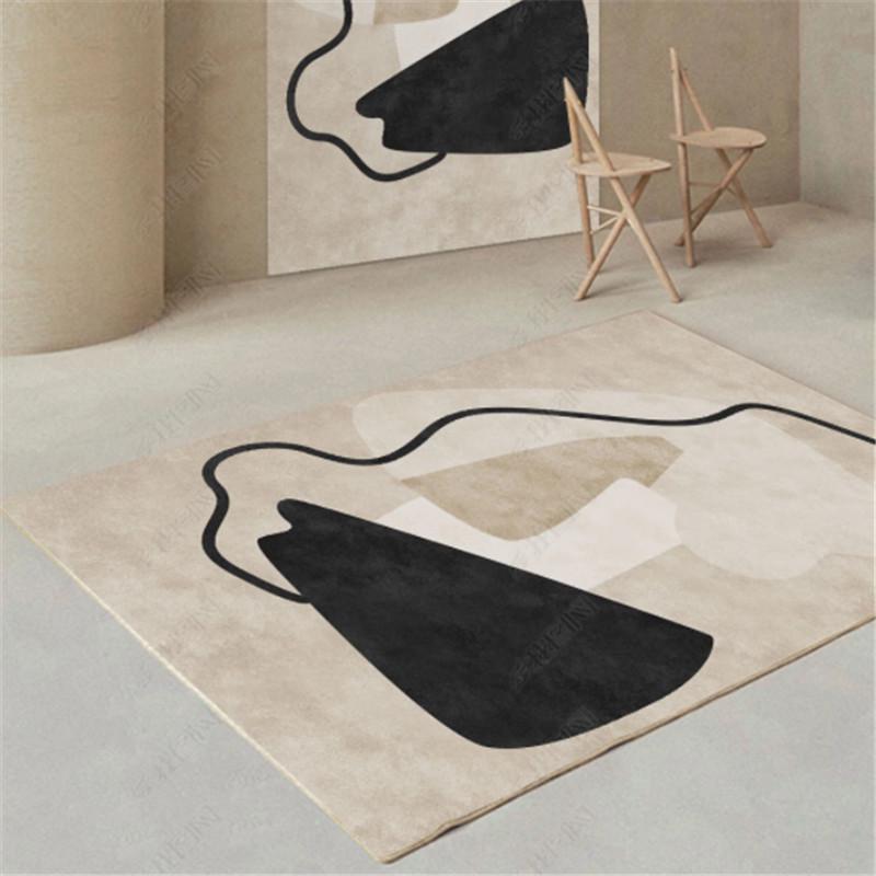 Minimalist Light Luxury Carpet for Living Room or Bedroom