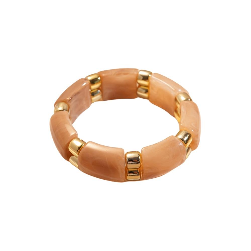 Wide Acrylic Bangle Geometric Retro Hand Ring Temperament Exaggerated Bracelet  Gift
