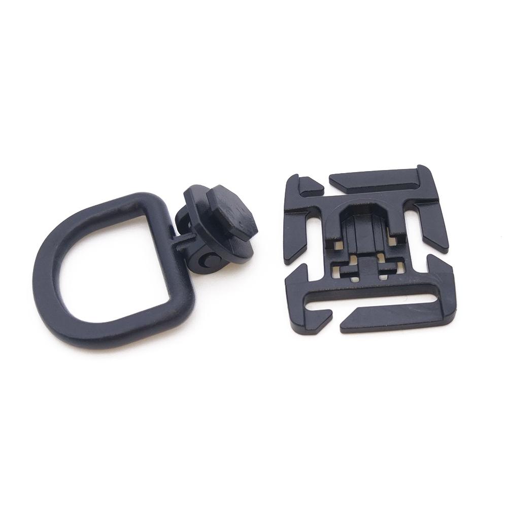 1 st/2 st Utomhusfläkt Laddningsbar D-spänne 360° Roterande Ficklampa Vattenrörsklämma Hängögla Spänne För MOLLE-band