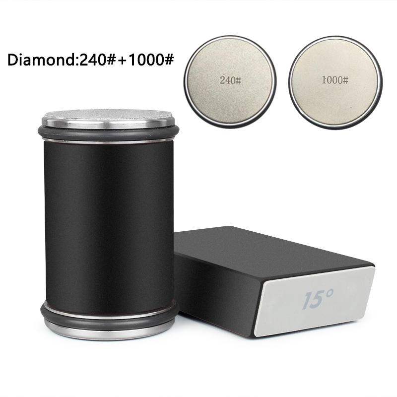 

Магнитная точилка для ножей, алмазный точильный камень, деревянная кухонная шлифовальная система, угловой ролик 15-20 градусов, аксессуар 1pcs