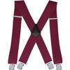 Doucharming Herren 5cm Elastische X-Form Verstellbare Hosenträger mit Metallclips