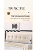 Corduroy Triangle Headboard Cushion - Soft Upholstery, Large Washable Lumbar & Backrest Pillow for Double Bed