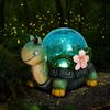 Solar Garden Snail Statues Lights Resin Snail Figurine Lights Waterproof Garden Decorative Lamp for Patio Yard Lawn Ornament