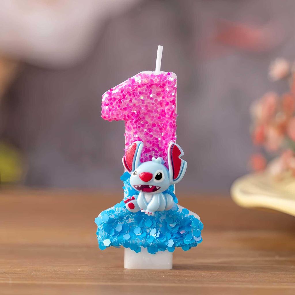 Creative Cartoon Long-eared Animal Birthday Number Candles for Cake Decorations