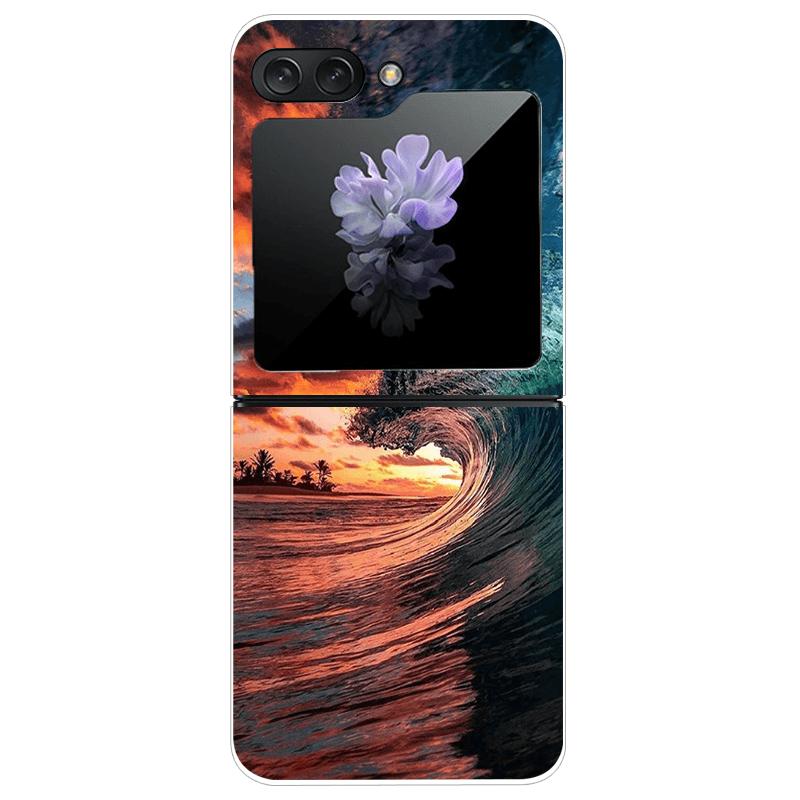 For Samsung Z Flip7 Hard Case ZFlip7 5G Transparent PC Phone Cases For Galaxy Z Flip 7 Fashion Cartoon Clear Protective Fundas