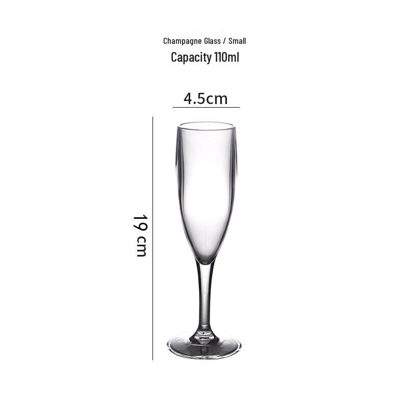 ZISIZ Japanese Style Plastic Red Wine Glass