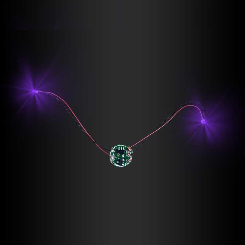 

Провідна магнітна лампа управління Світлодіодна лампа-магнетрон Модель + Магніт + Батарея DIY Іграшки для автомобілів Освітлення Діорамні матеріали для роботів фіолетовий