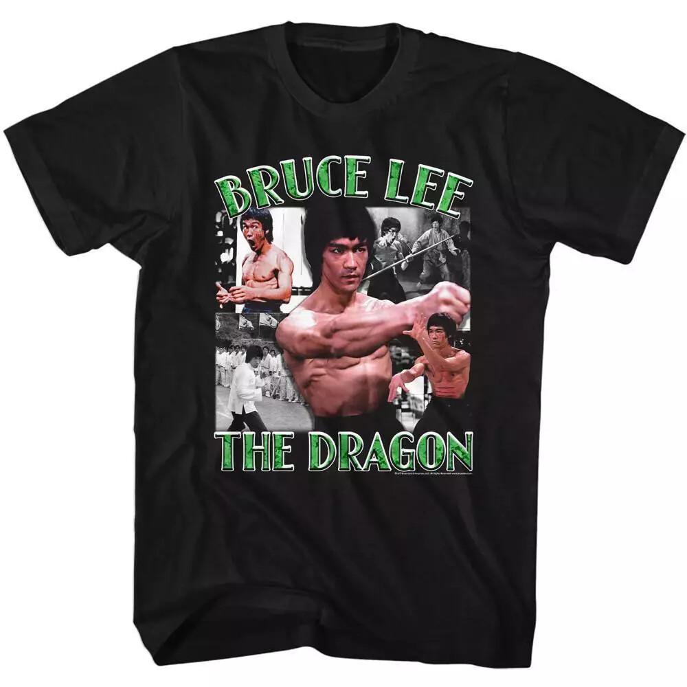 Bruce Lee Dragon Action Montage Men T Shirt S