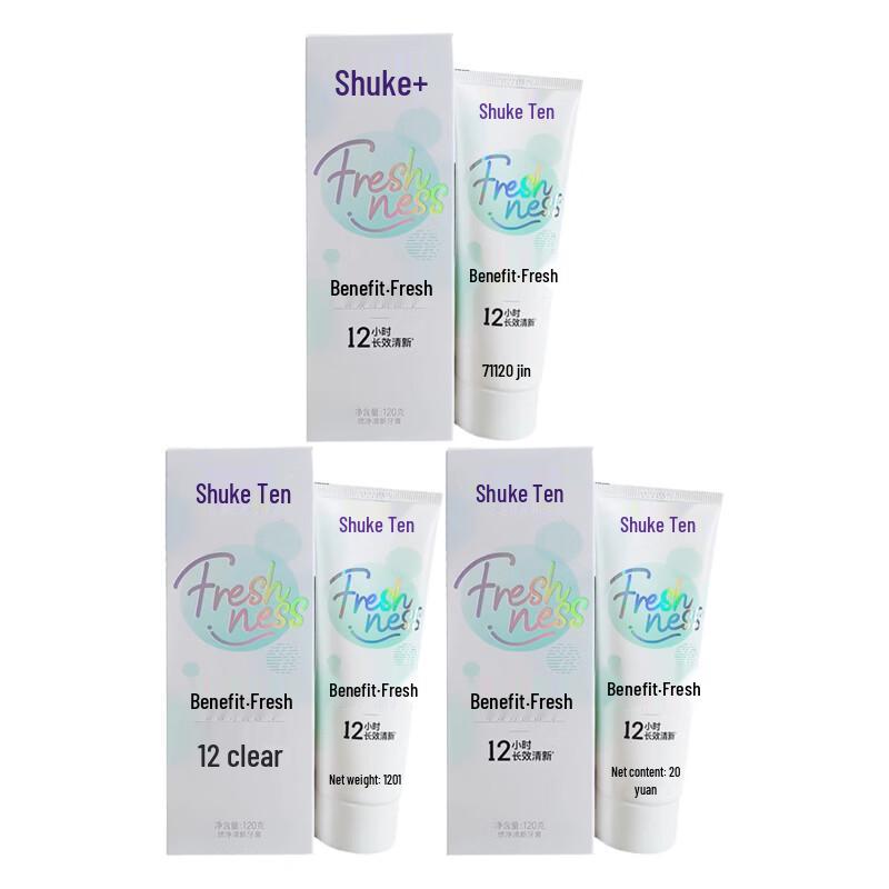 Shuke Probiotic Fresh Fruit Toothpaste 3-Tube Value Pack