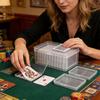 Playing Card Box Transparent Square Organizer Card Deck Case Storage Box For Jewelry Hardware Parts Craft Small Items Collection