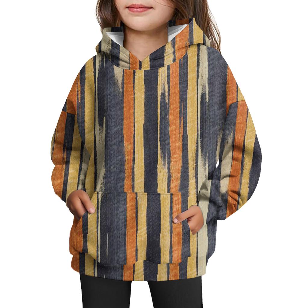 Girls' Hooded Tie-Dye Sweatshirt - Pullover Print Top