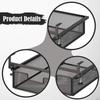 Drawer Basket, Storage Shelf for Office Supplies And Household Items, Metal Tray