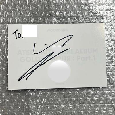 [USED] ATEEZ GOLDEN HOUR WORK Wooyoung Autograph