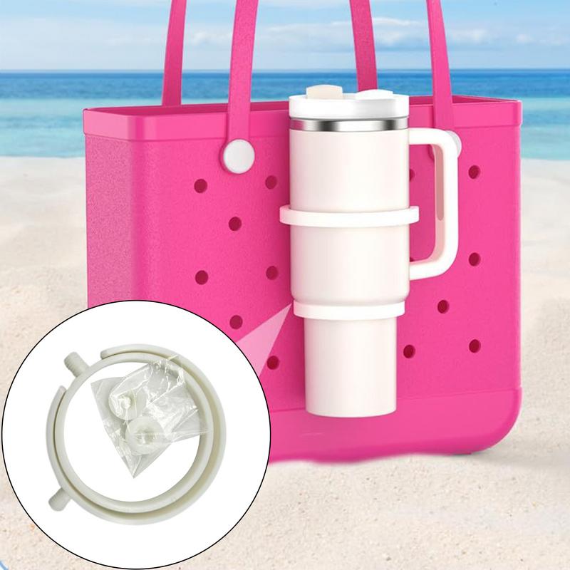 Strandtas mit Loch Getränkehalter Dreifache Anti-Rutsch-Struktur Geeignet für Becher mit einem Durchmesser von 8-10 cm Wasserflaschenzubehör