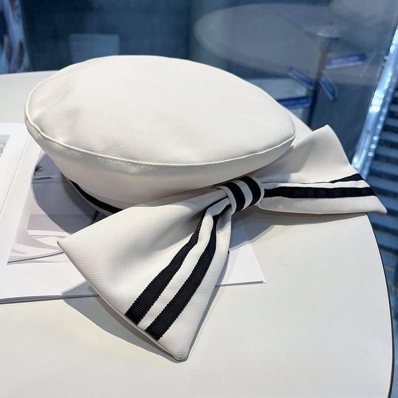 Cute Butterfly Bow Beret Hat For Women Spring Summer Fashion Accessory