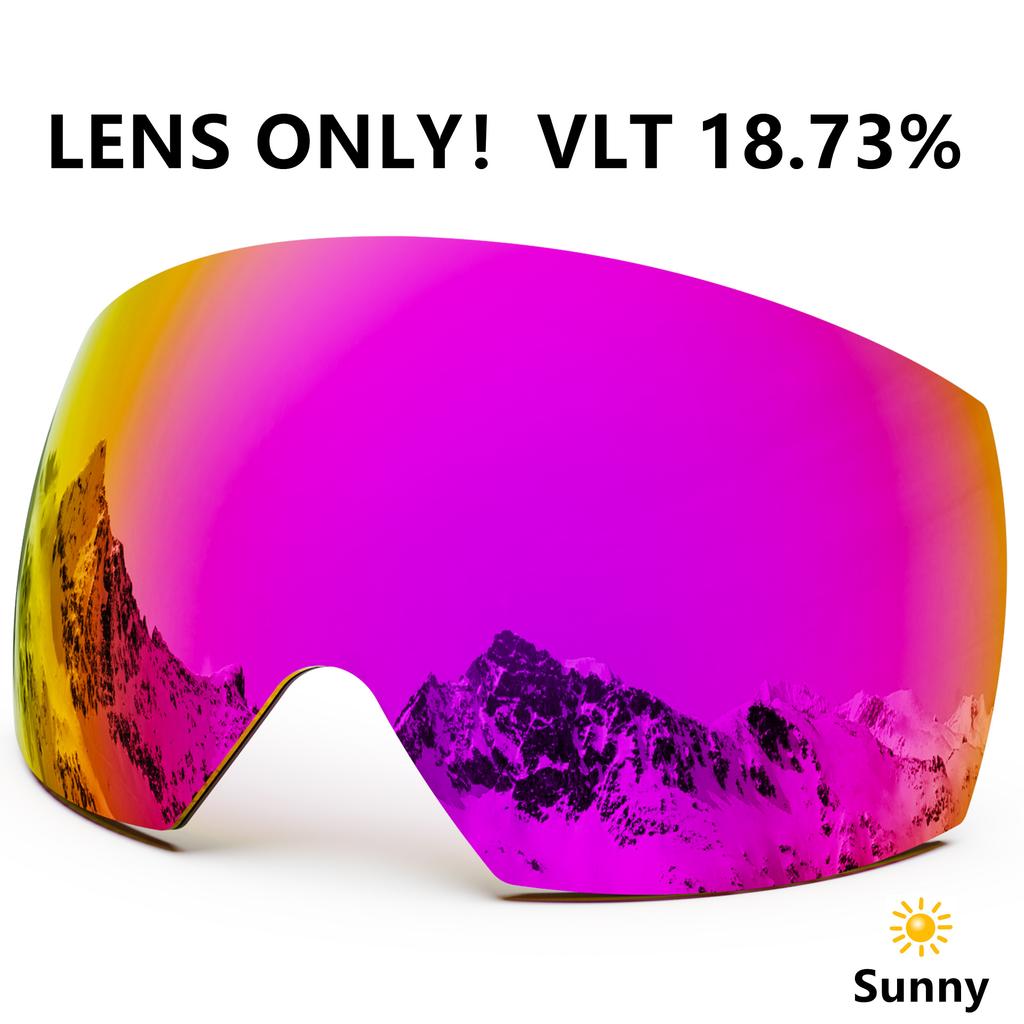 Maxjuli Ski Goggles Only Lens Anti Fog Winter Snow Sports for Men Women Youth Skiing Skating M6 Lens