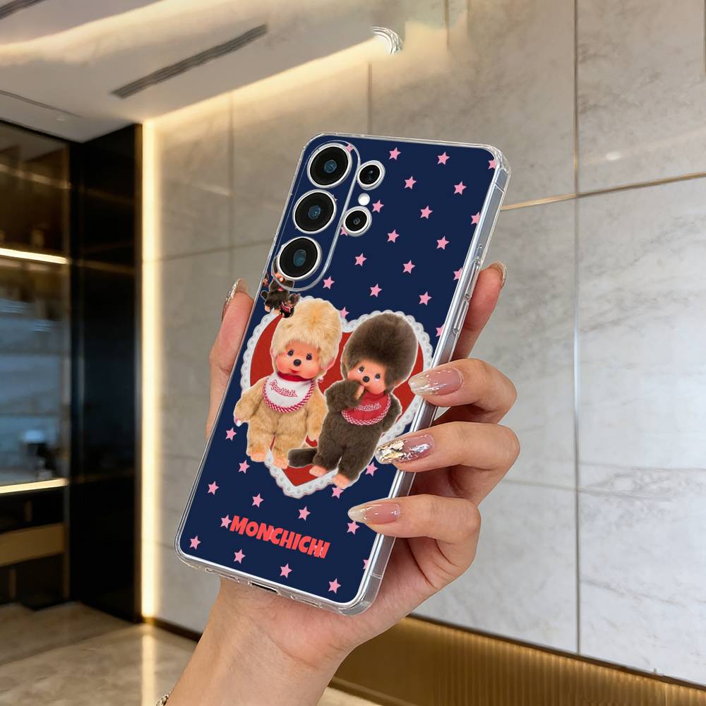 

Cute M-monch-hichis Clear Soft Silicone Phone Case forSamsung S25, S24, S21, S22, S23, S30, Ultra, S20, Plus Samsung S23Ultra5G