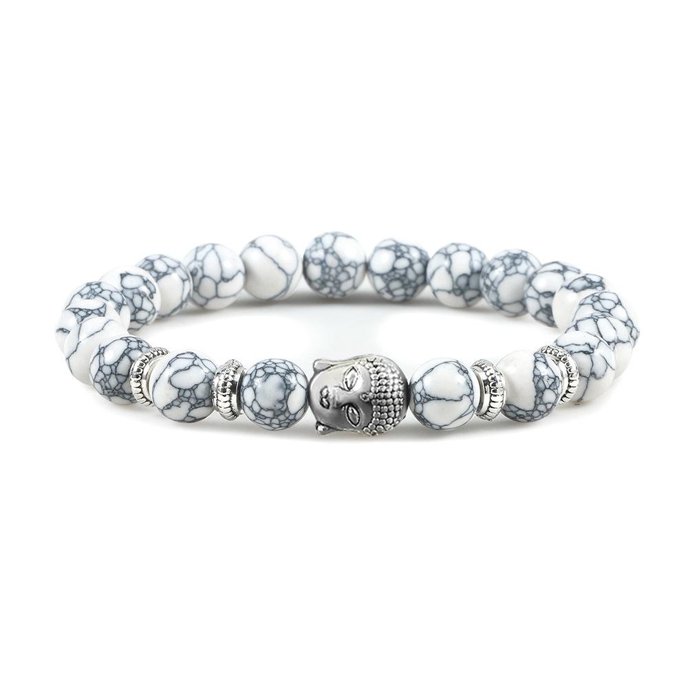 Turquoise Ethnic Crystal Buddha Beads Bracelet