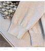 Plus Size Women's Loose Knit Cardigan Sweater, Bust 150-160 cm, Size 200-350 Jin.