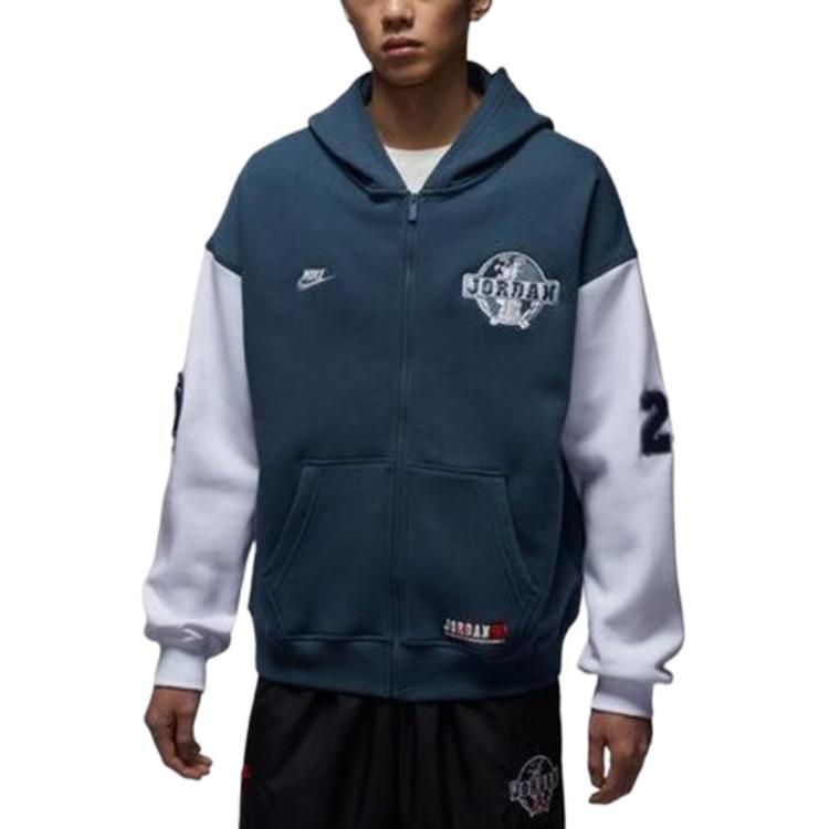 Jordan Jackets Men's Blue Hooded Moderate Other IO9824-479