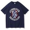 SAMCRO Sons of Anarchy Print T-shirt Summer Short Sleeves Sweatshirt Hip Hop Streetwear Y2k Vintage Casual Cotton Unisex Tshirt