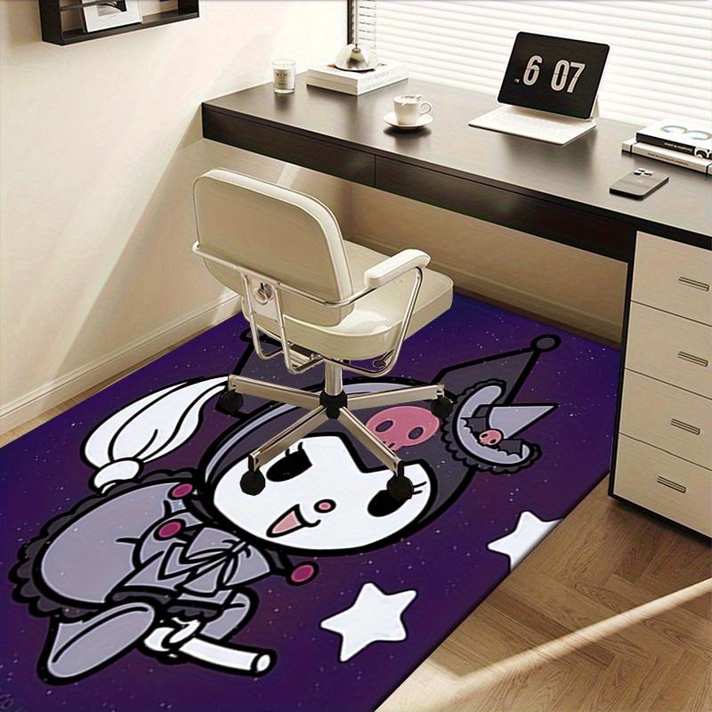 Office Rug Kuromi, Halloween Anti-Slip Rug, Machine Washable for Living Room, Bedroom, Office, Multiple Sizes, Bedroom Mat, Decorative Mat, Durable Ma