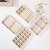 Velvet Jewelry Box Tray Storage Jewellery Holder For Ring Earrings Necklace Bracelet Display Box For Jewelry Classification Box